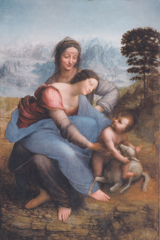Sainte Anne, la Vierge et l’Enfant Jésus, 1503-1519, Paris, Louvre