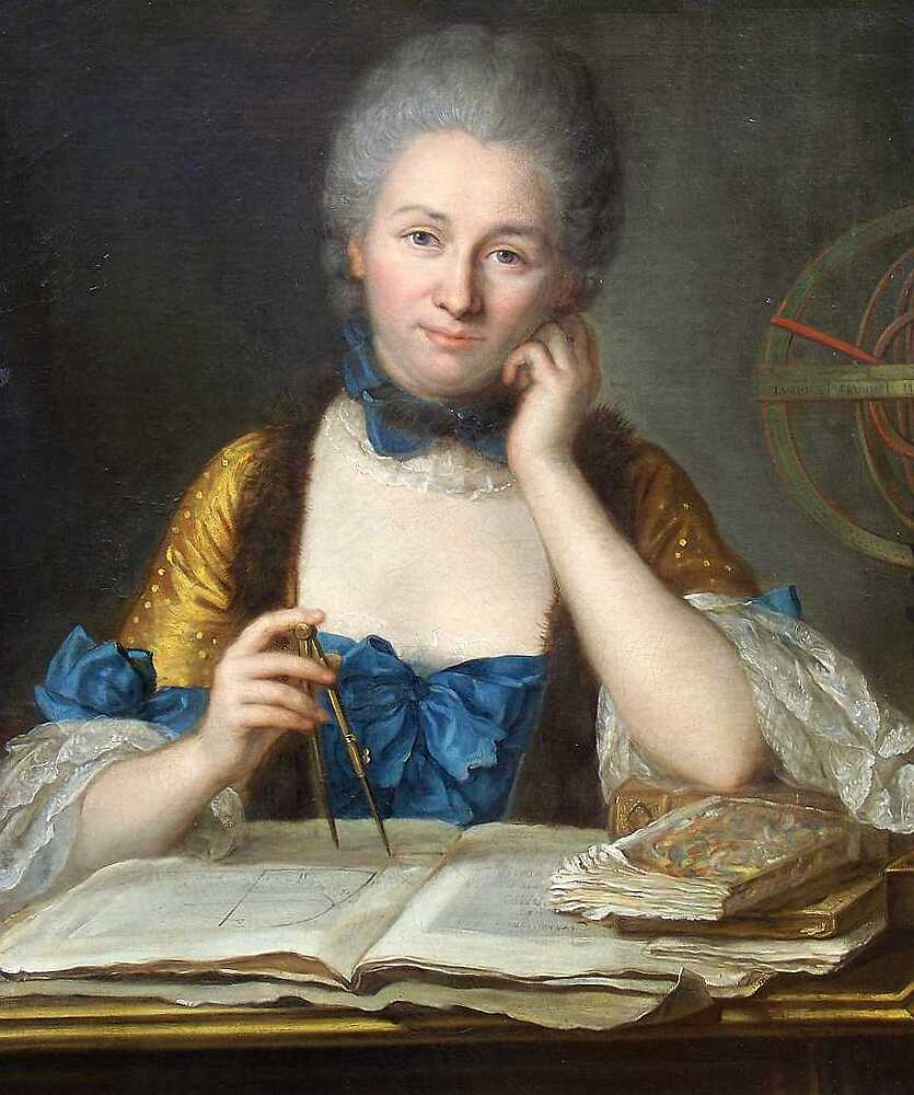 Portrait of Émilie du Châtelet (1706-1749), huile sur toile, 18th century, 120×100 cm (47.2×29.3 in)