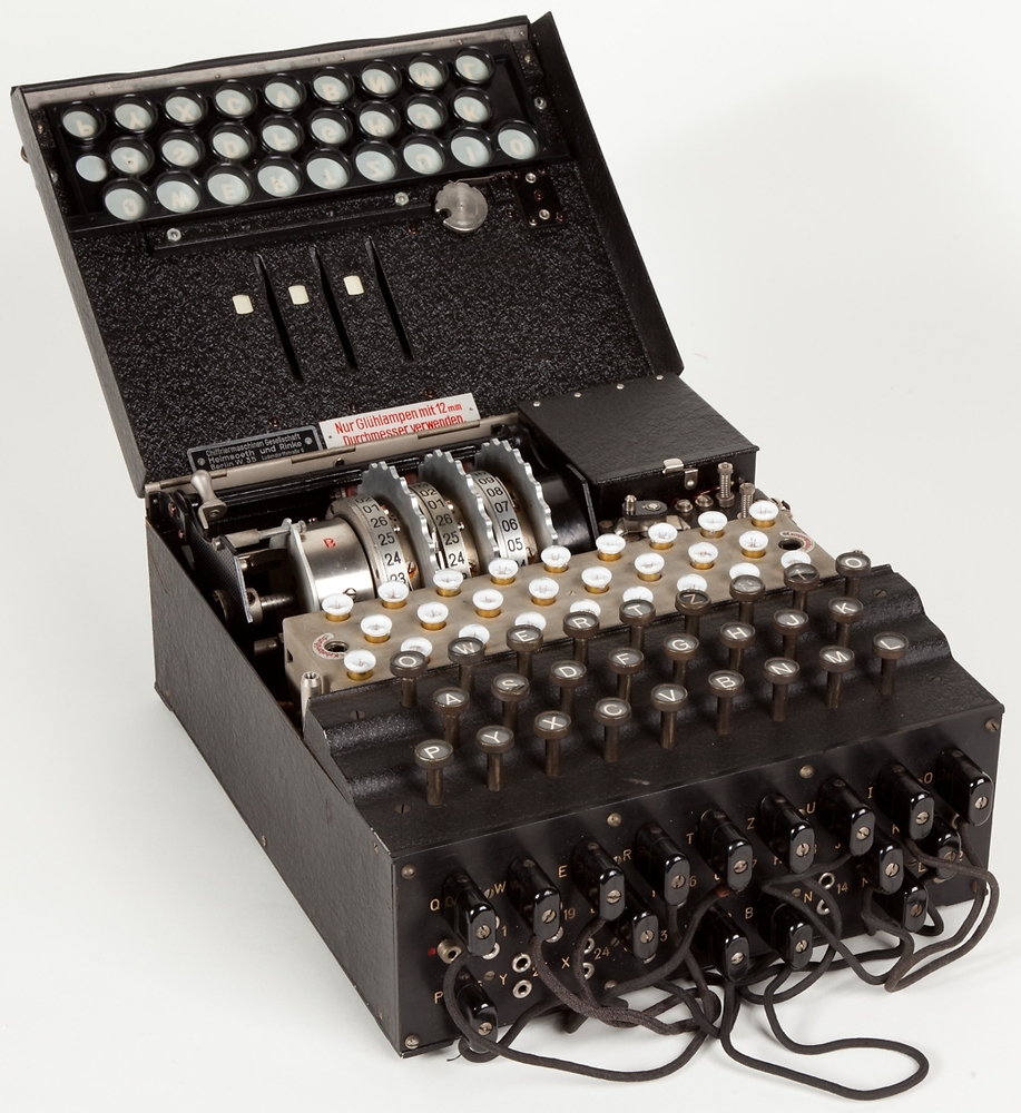 An Enigma machine, extensively used by the Nazis during WWII