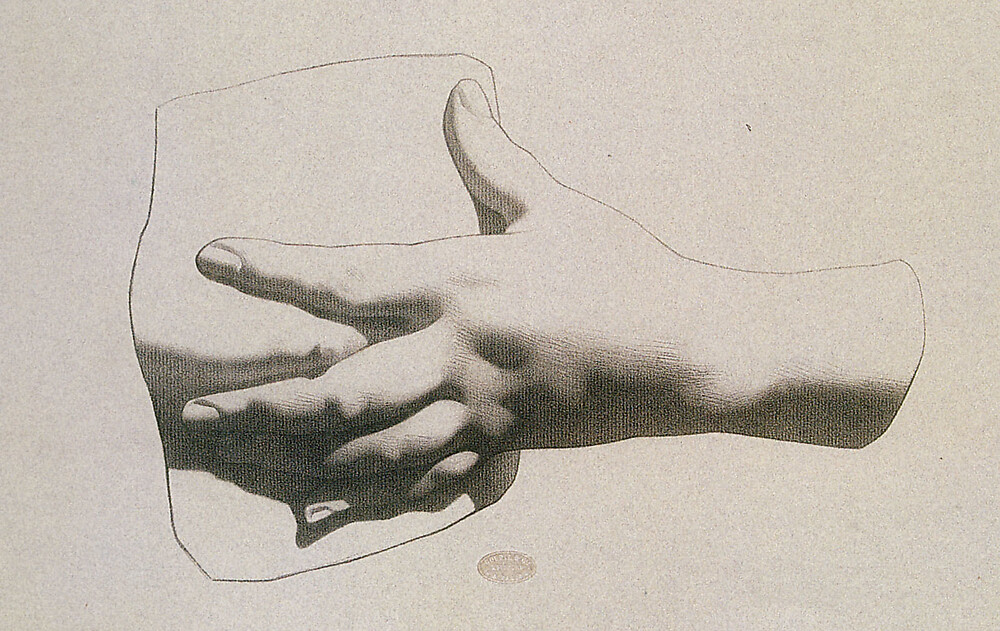Plate I 15, Hand of a woman pressing on her breast