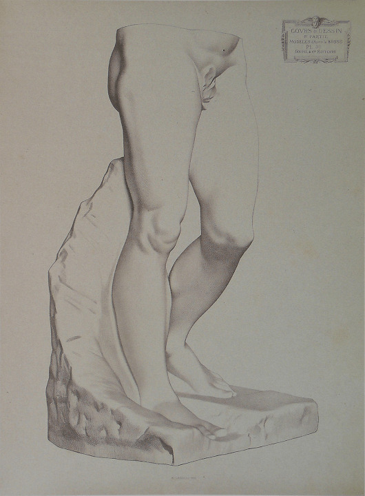 Plate I 30, Michelangelo’s Dying Slave’s legs