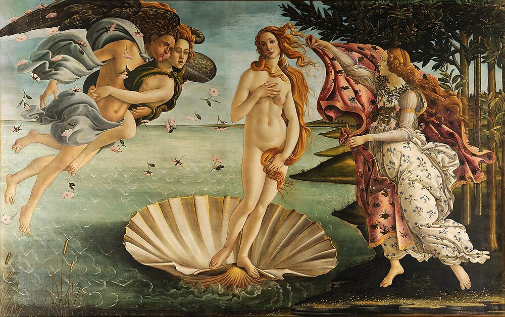 La Naissance de Venus, tempera sur toile, c. 1485
