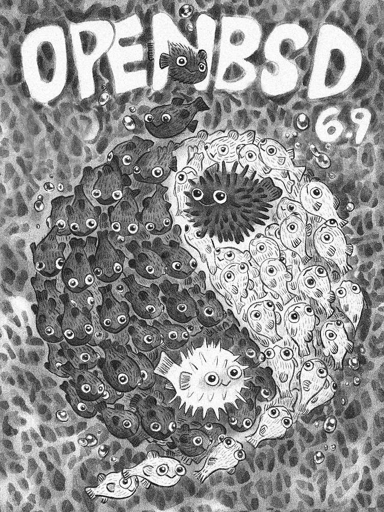 OpenBSD 6.9’s release artwork