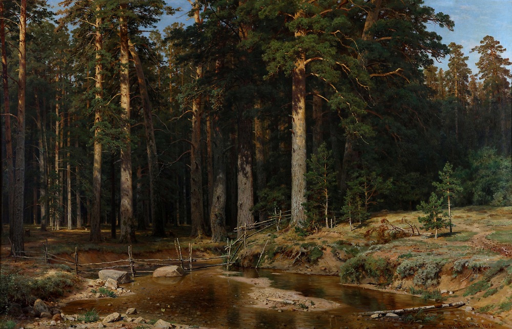 Ship grove (Корабельная роща, 1898), oil on canvas, 165×252cm
