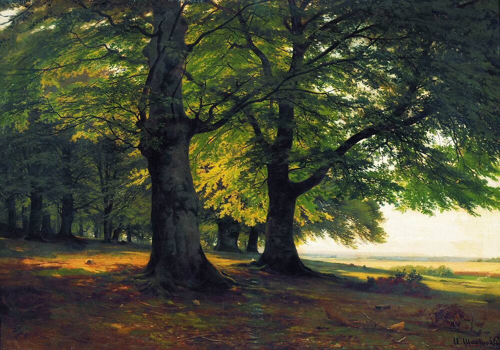 Teutoburg forest (Тевтобургский лес, 1865), oil on canvas