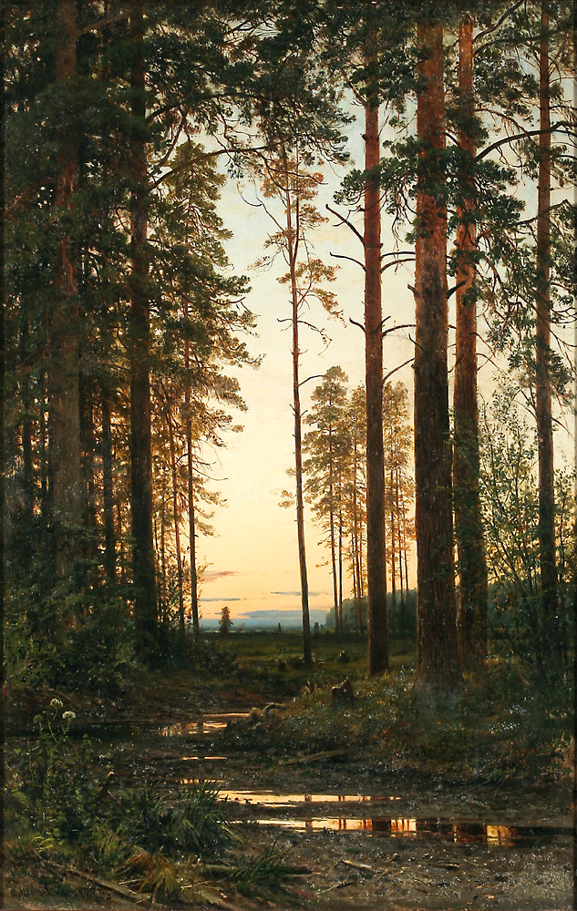 Backwoods (Сумерки, 1883), oil on canvas