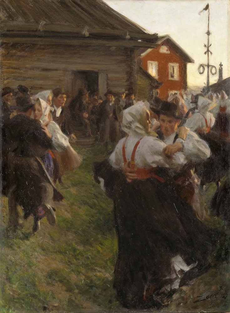 Midsummer dance, 1897, oil on canvas
